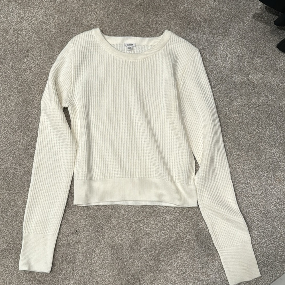 🩵 Garage waffle sweater, Sz M 🔥